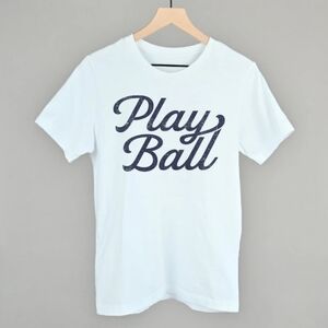Bella + Canvas Vintage Script Play Ball Tee - Small